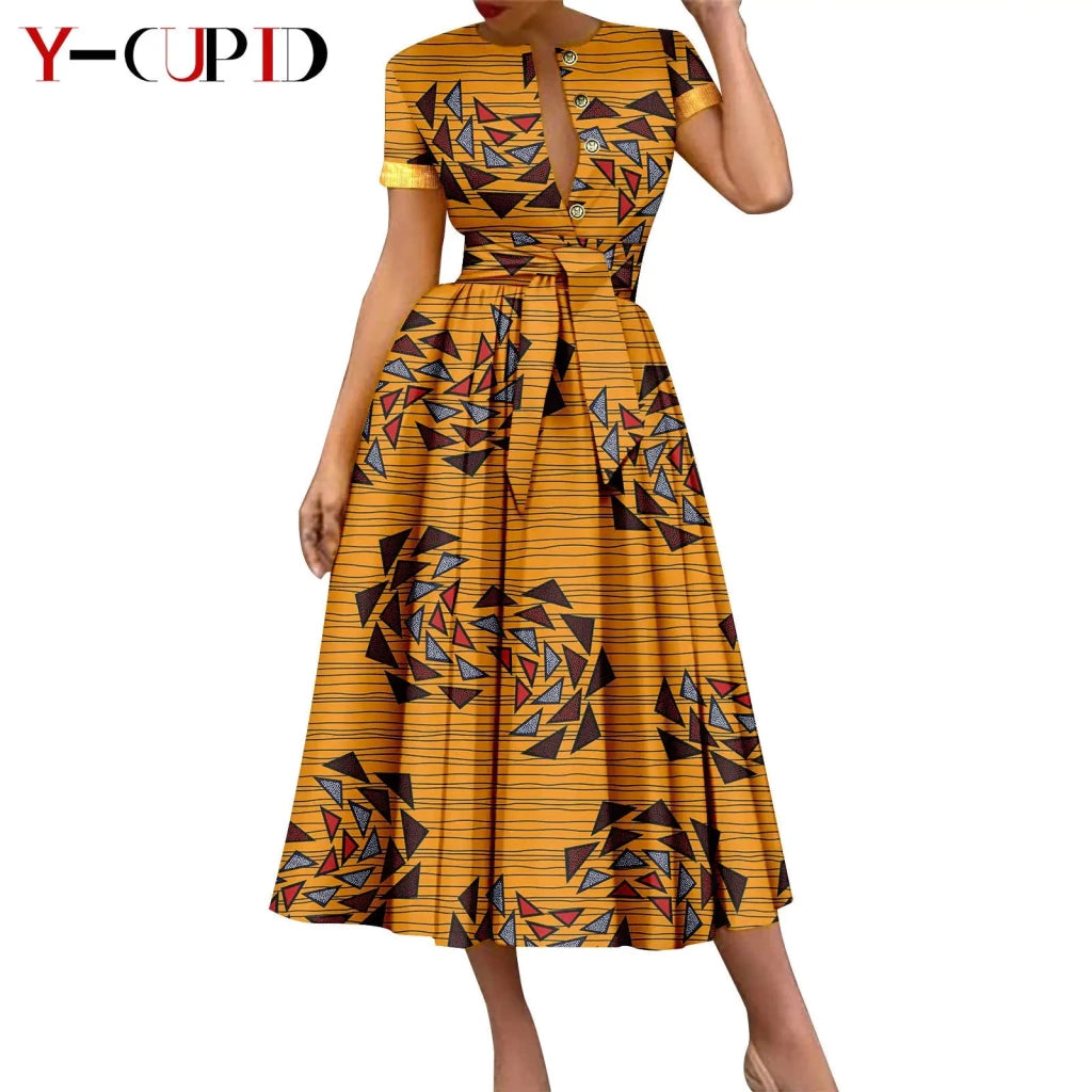 African Couple Matching Dashiki Set – Women’s Dress & Men’s Top & Pants - Free Delivery Worldwide only at Flexi Africa