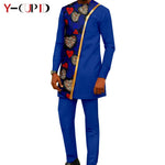 African Couple Matching Dashiki Set – Women’s Dress & Men’s Top & Pants - Free Delivery Worldwide only at Flexi Africa