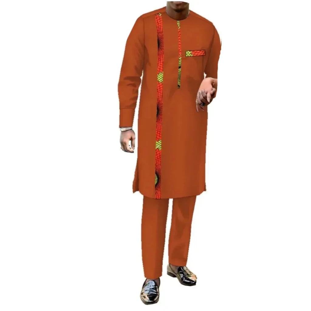 African Couple Matching Outfits – Elegant Women’s Dress & Men’s Dashiki Set - Free Delivery Worldwide only at Flexi Africa