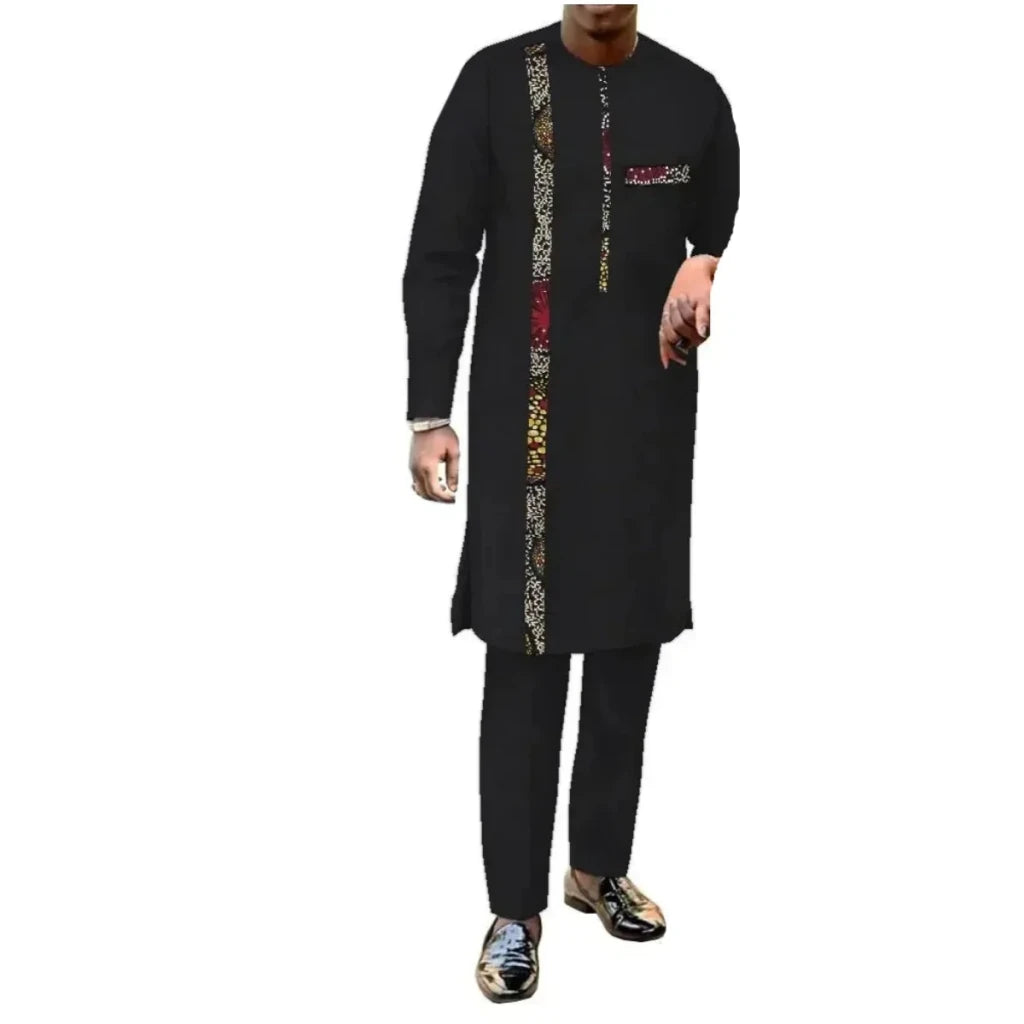 African Couple Matching Outfits – Elegant Women’s Dress & Men’s Dashiki Set - Free Delivery Worldwide only at Flexi Africa