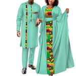 African Couple Matching Outfits – Elegant Women’s Dress & Men’s Dashiki Set - Free Delivery Worldwide only at Flexi Africa