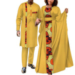 African Couple Matching Outfits – Elegant Women’s Dress & Men’s Dashiki Set - Free Delivery Worldwide only at Flexi Africa