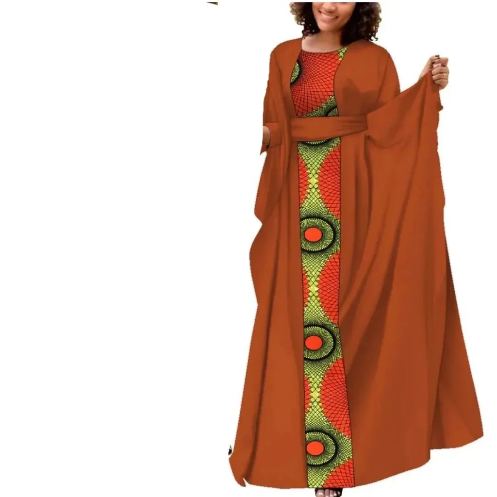 African Couple Matching Outfits – Elegant Women’s Dress & Men’s Dashiki Set - Free Delivery Worldwide only at Flexi Africa