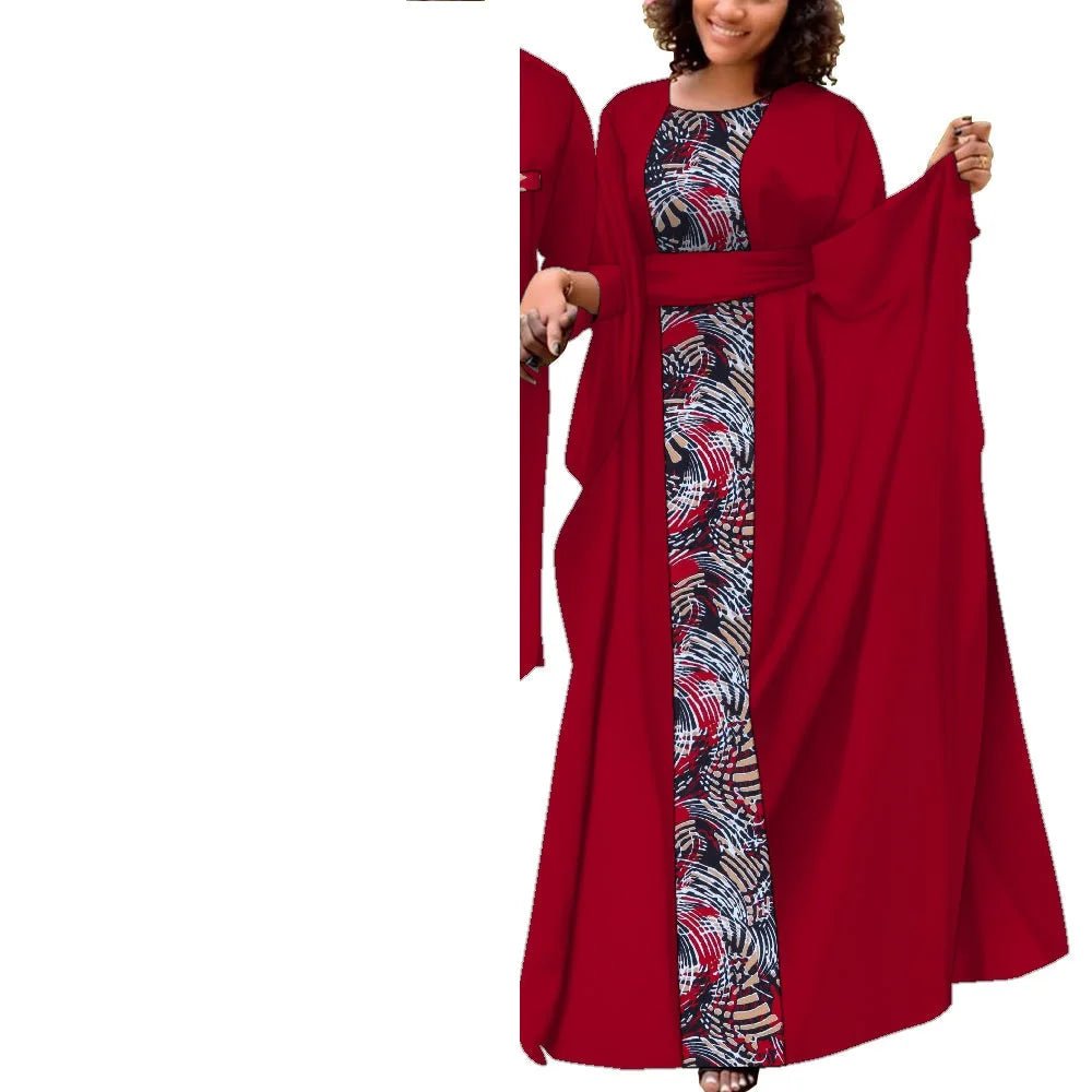African Couple Matching Outfits – Elegant Women’s Dress & Men’s Dashiki Set - Free Delivery Worldwide only at Flexi Africa