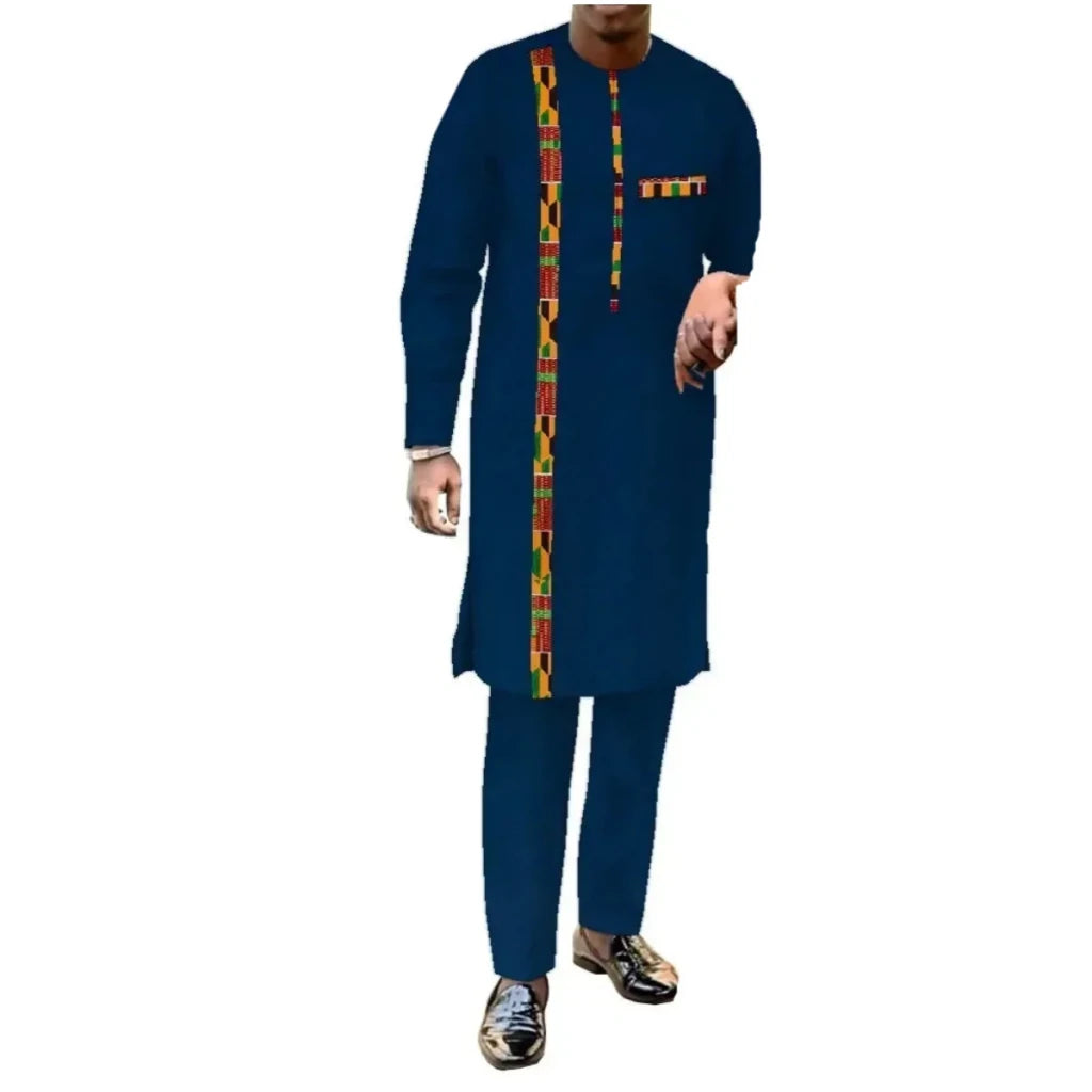 African Couple Matching Outfits – Elegant Women’s Dress & Men’s Dashiki Set - Free Delivery Worldwide only at Flexi Africa