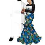 African Couple Outfits – Matching Ankara Dress for Women & Dashiki Shirt and Pants Set for Men - Free Delivery Worldwide only at Flexi Africa