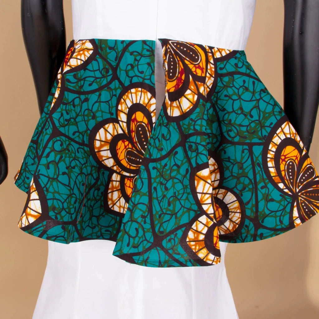African Couples Matching Outfits – Bazin Riche Mermaid Dress - Free Delivery Worldwide only at Flexi Africa