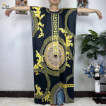 African Dashiki Floral Cotton Maxi Dress – Casual Summer Abaya - Free Delivery Worldwide only at Flexi Africa