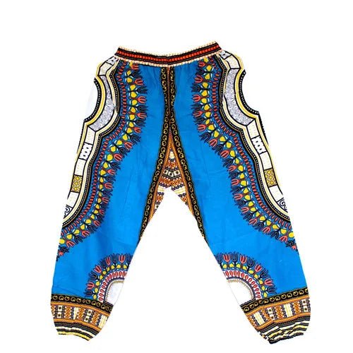 African Dashiki Print Trouser Design women Pants Traditional African Clothing Print Dashiki Fabirc Pants For Women And Men - Free Delivery Worldwide only at Flexi Africa