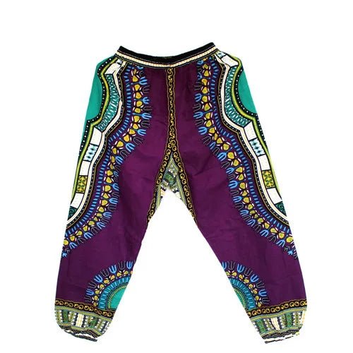 African Dashiki Print Trouser Design women Pants Traditional African Clothing Print Dashiki Fabirc Pants For Women And Men - Free Delivery Worldwide only at Flexi Africa