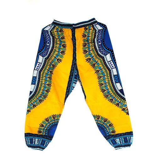 African Dashiki Print Trouser Design women Pants Traditional African Clothing Print Dashiki Fabirc Pants For Women And Men - Free Delivery Worldwide only at Flexi Africa