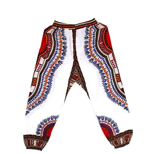 African Dashiki Print Trouser Design women Pants Traditional African Clothing Print Dashiki Fabirc Pants For Women And Men - Free Delivery Worldwide only at Flexi Africa