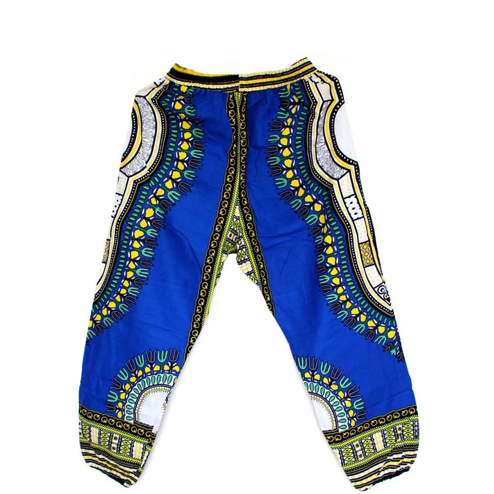 African Dashiki Print Trouser Design women Pants Traditional African Clothing Print Dashiki Fabirc Pants For Women And Men - Free Delivery Worldwide only at Flexi Africa
