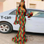 African Dresses for Women – Dashiki Ankara Print Dress - Free Delivery Worldwide only at Flexi Africa