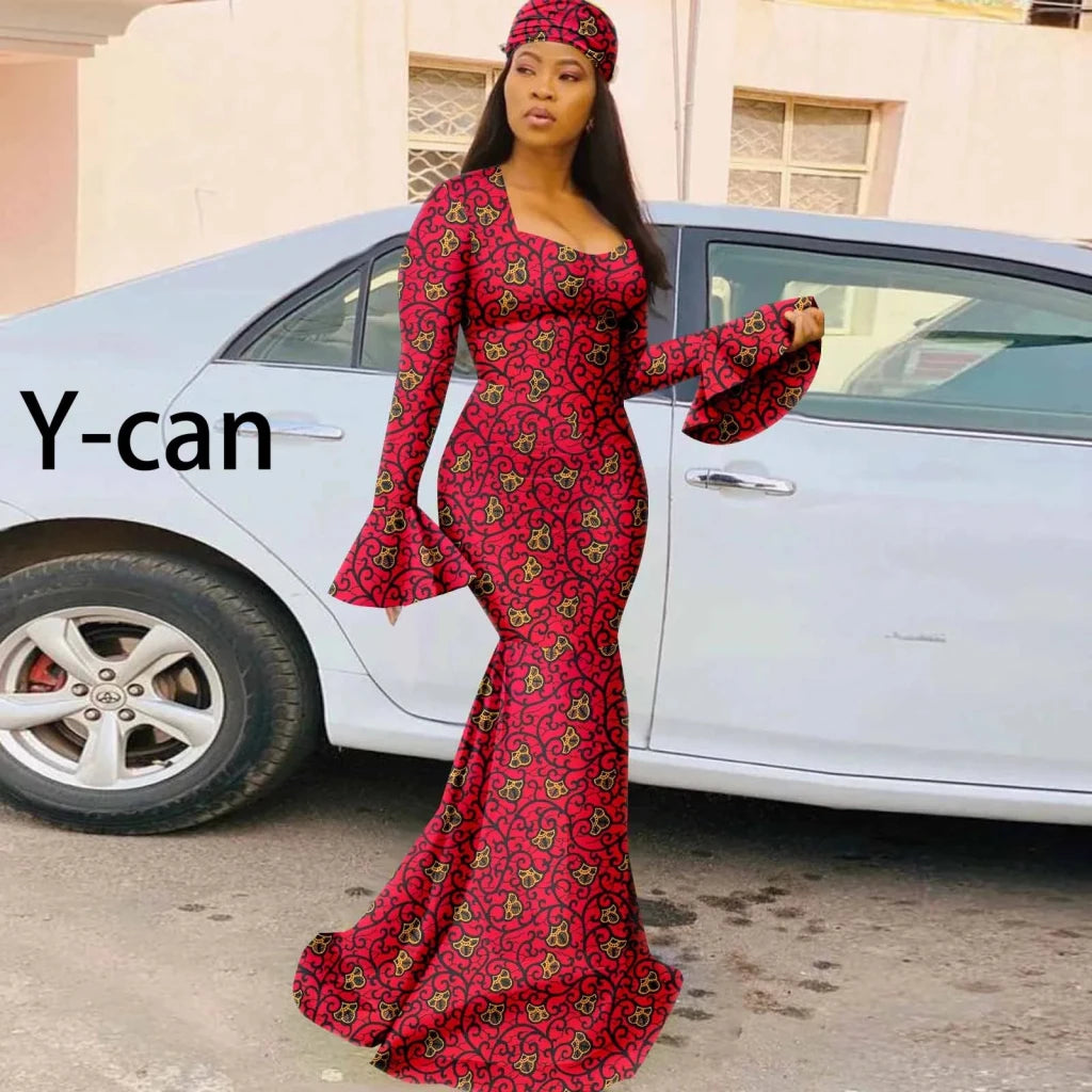 African Dresses for Women – Dashiki Ankara Print Dress - Free Delivery Worldwide only at Flexi Africa