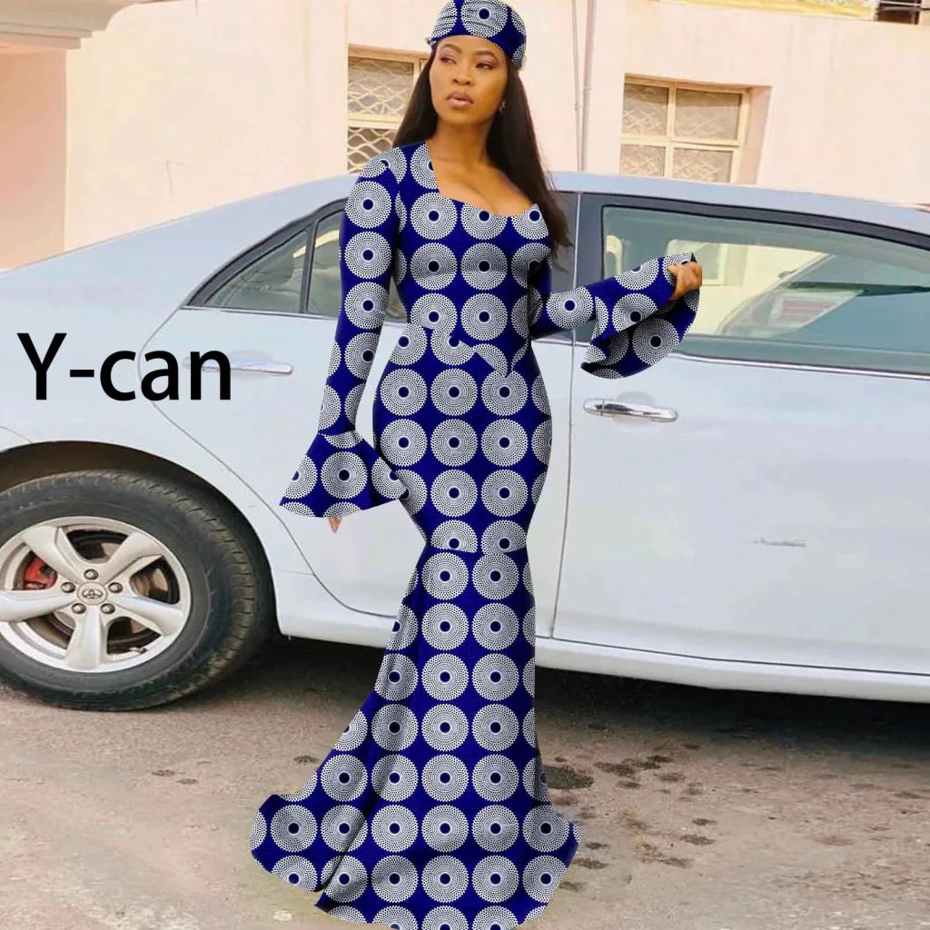 African Dresses for Women – Dashiki Ankara Print Dress - Free Delivery Worldwide only at Flexi Africa