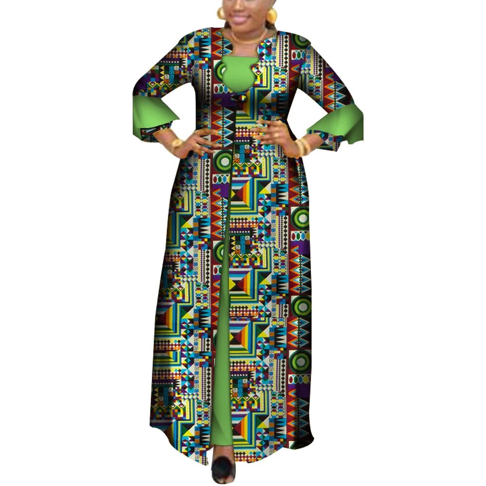 African Dresses for Women – Dashiki Elegant Long Party Dress (Plus Size) - Free Delivery Worldwide only at Flexi Africa