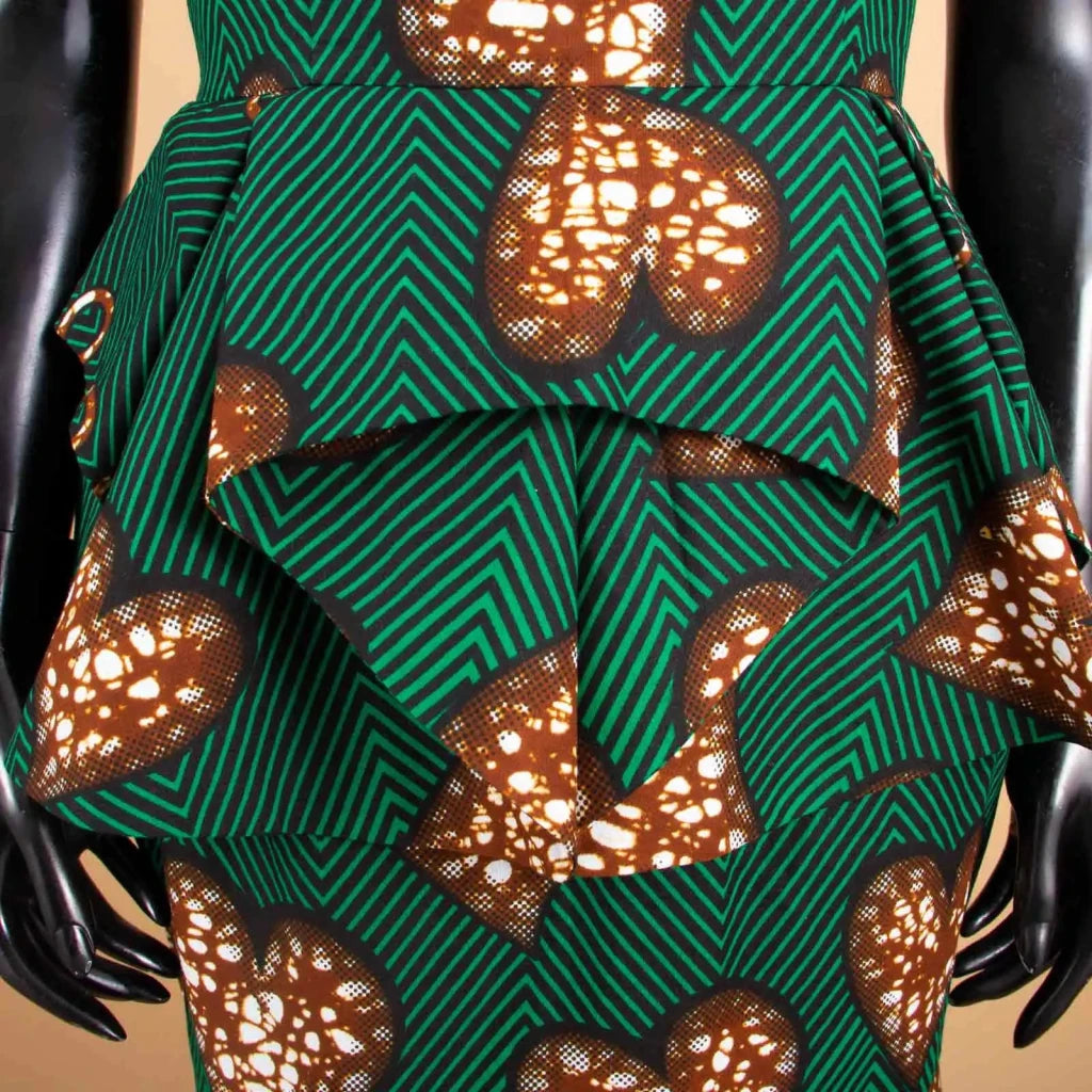 Buy Elegant African Dress – Women’s Printed V-Neck Office, Party & Evening Occasion Dress for only $73.76 at Flexi Africa!