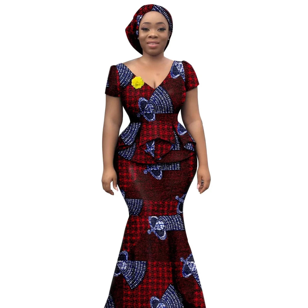 elegant african dresses for ladies Elegant African Dresses for Women 2022 Dashiki Autumn Spring Maxi Dress Ladies Traditional African Clothing