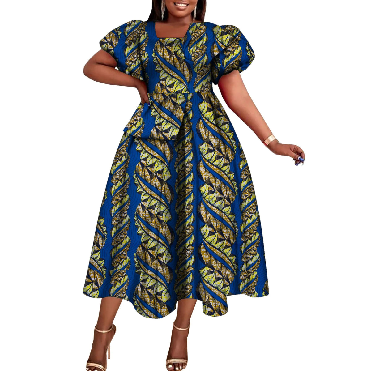 Women’s African Dashiki Party Dress – Short Sleeve Outfit 40FS1559 / XXXL Women’s African Dashiki Party Dress – Short Sleeve Outfit 40FS1559 / XXXL