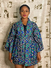 African Dresses For Women Fashion Kimono Cardigan Coat Traditional Floral Print Rich Bazin Vestidos Dashiki Party African Skirts - Free Delivery Worldwide only at Flexi Africa