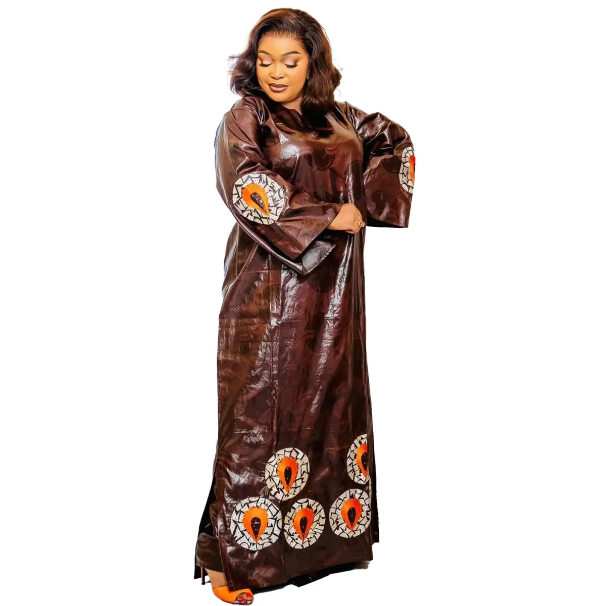 African Dresses For Women Luxury Boubou Material Rich Embroidery Design - Free Delivery Worldwide only at Flexi Africa