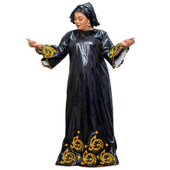 African Dresses For Women Luxury Boubou Material Rich Embroidery Design - Free Delivery Worldwide only at Flexi Africa