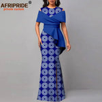 African Dresses for Women Off The Shoulder O-neck High Waist Casual Maxi Dress Ankara Attire Party Evening Outfits