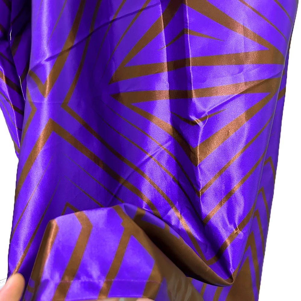 Original Riche Dashiki Robe: African Printed Evening Gown with Scarf - Flexi Africa - Free Delivery www.flexiafrica.com