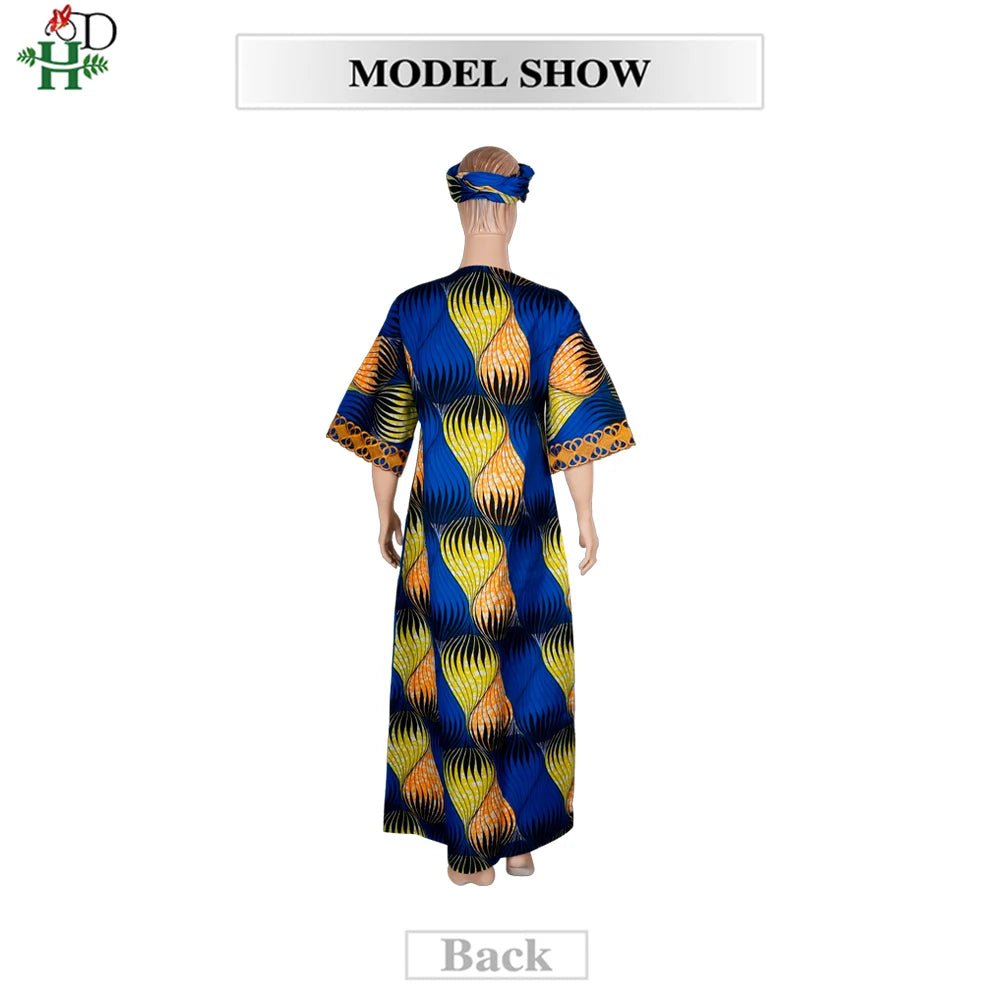 African Embroidered Boubou Dress for Women – Traditional Kaftan Abaya Robe - Free Delivery Worldwide only at Flexi Africa