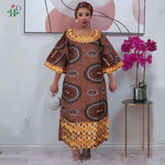 African Embroidered Boubou Dress for Women – Traditional Kaftan Abaya Robe - Free Delivery Worldwide only at Flexi Africa