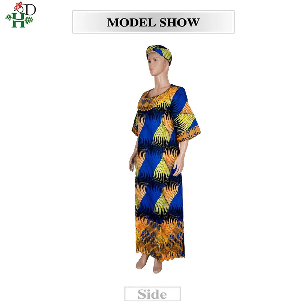 African Embroidered Boubou Dress for Women – Traditional Kaftan Abaya Robe - Free Delivery Worldwide only at Flexi Africa