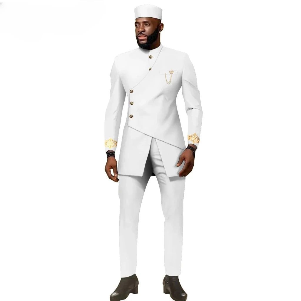 Buy African Ethnic New Men's Casual Suit - Refined and Fitted Style for only $157.30 at Flexi Africa!