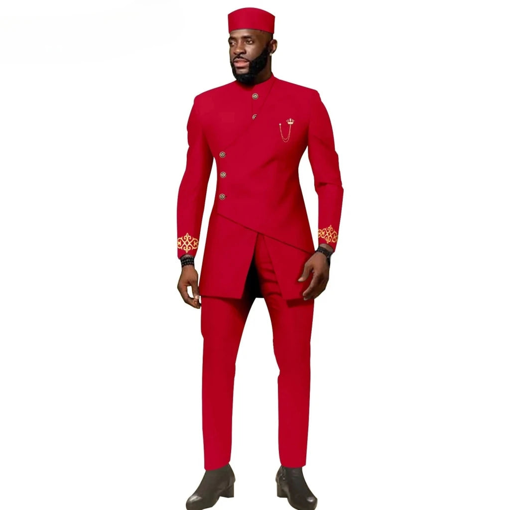 Buy African Ethnic New Men's Casual Suit - Refined and Fitted Style for only $157.30 at Flexi Africa!