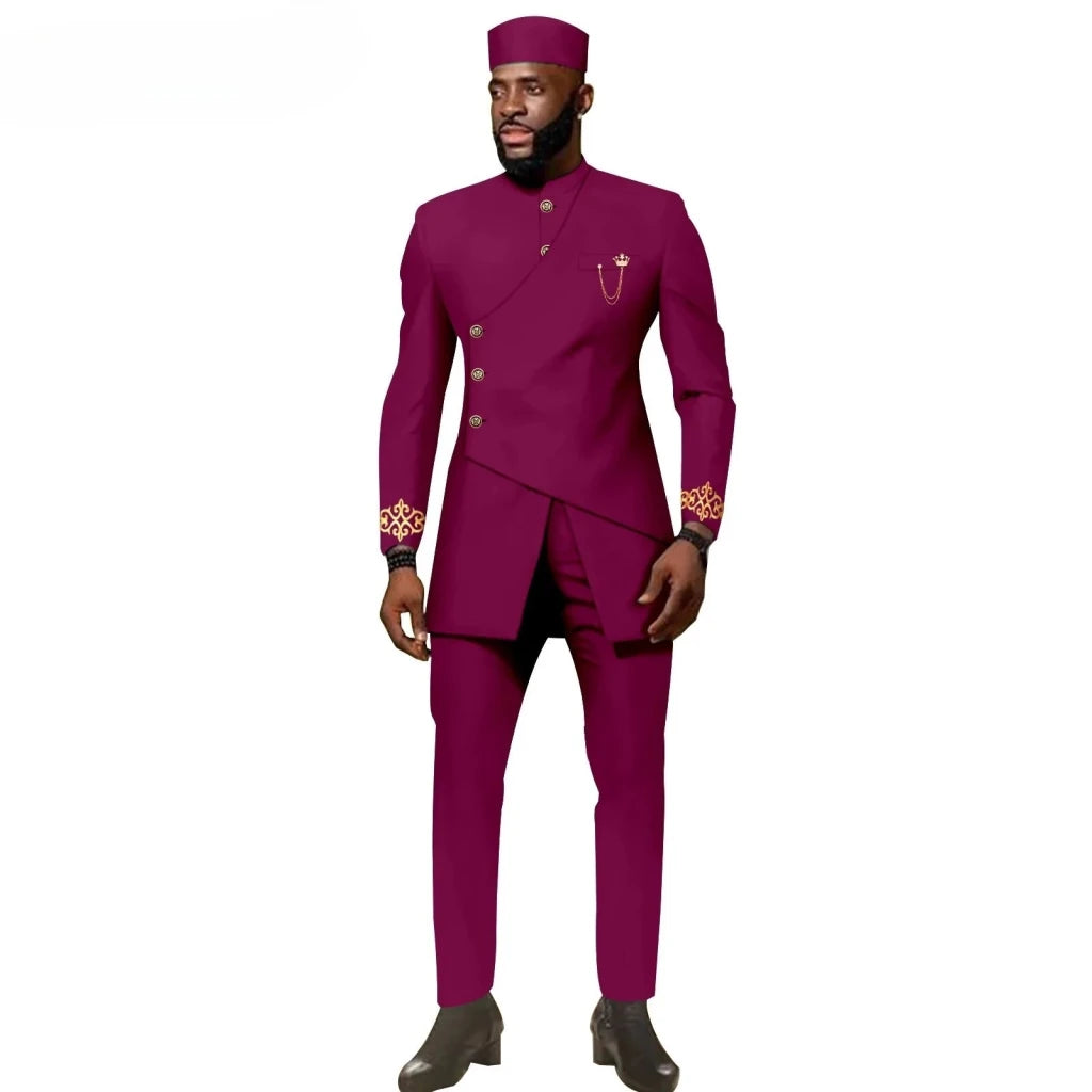 Buy African Ethnic New Men's Casual Suit - Refined and Fitted Style for only $157.30 at Flexi Africa!