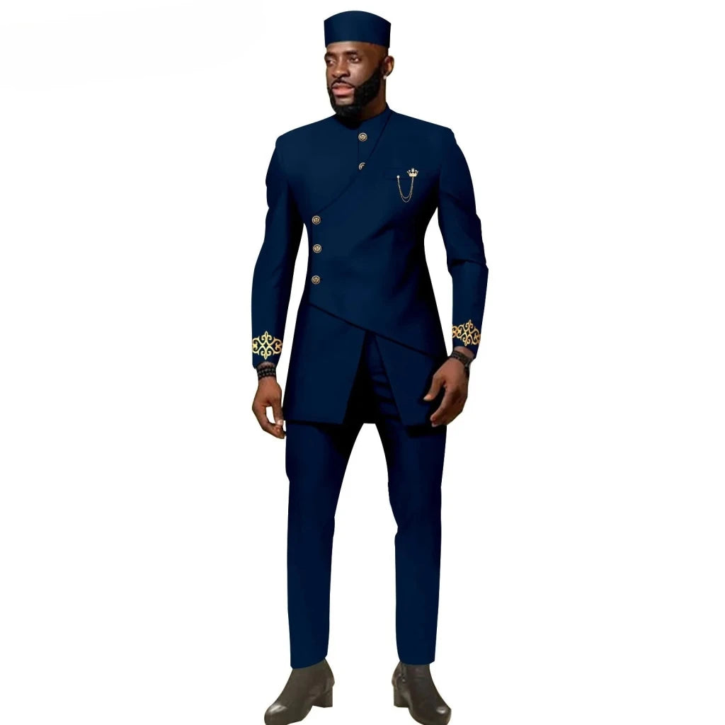 Buy African Ethnic New Men's Casual Suit - Refined and Fitted Style for only $157.30 at Flexi Africa!