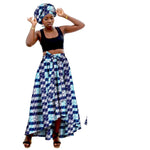 African Family Matching Outfits – Mother & Daughter Ankara Dress and Skirt Set with Headbands - Free Delivery Worldwide only at Flexi Africa