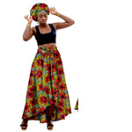 African Family Matching Outfits – Mother & Daughter Ankara Dress and Skirt Set with Headbands - Free Delivery Worldwide only at Flexi Africa