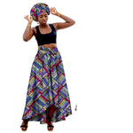 African Family Matching Outfits – Mother & Daughter Ankara Dress and Skirt Set with Headbands - Free Delivery Worldwide only at Flexi Africa