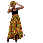 African Family Matching Outfits – Mother & Daughter Ankara Dress and Skirt Set with Headbands - Free Delivery Worldwide only at Flexi Africa