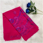 African Fashion Muslim Scarf Turban for Women – Medium Size Sequin Embroidered Chiffon Islamic Hijab Pashmina for Ramadan - Free Delivery Worldwide only at Flexi Africa