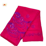 African Fashion Muslim Scarf Turban for Women – Medium Size Sequin Embroidered Chiffon Islamic Hijab Pashmina for Ramadan - Free Delivery Worldwide only at Flexi Africa