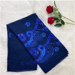 African Fashion Muslim Scarf Turban for Women – Medium Size Sequin Embroidered Chiffon Islamic Hijab Pashmina for Ramadan - Free Delivery Worldwide only at Flexi Africa
