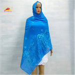 African Fashion Muslim Scarf Turban for Women – Medium Size Sequin Embroidered Chiffon Islamic Hijab Pashmina for Ramadan - Free Delivery Worldwide only at Flexi Africa
