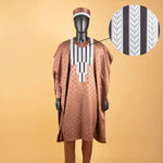 African Father & Son Matching Agbada Dashiki Set – Bazin Riche - Free Delivery Worldwide only at Flexi Africa