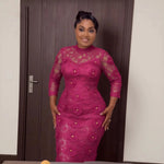 African Guipure Lace Fabric 120cm x 5 Yards – High Quality Nigerian Cord Embroidery Lace for Evening Party Dresses - Free Delivery Worldwide only at Flexi Africa