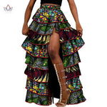African High - Waist Cupcake Skirt – Bazin Riche Summer Statement Skirt for Women - Free Delivery Worldwide only at Flexi Africa