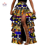 African High - Waist Cupcake Skirt – Bazin Riche Summer Statement Skirt for Women - Free Delivery Worldwide only at Flexi Africa