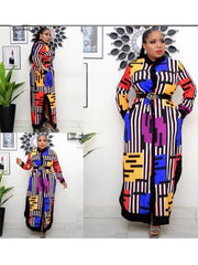 African Inspired Chiffon Dashiki Dress: A Stylish Twist on Traditional Party Attire - Flexi Africa - Free Delivery Worldwide only at www.flexiafrica.com