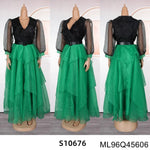 African - Inspired Plus Size Elegant Maxi Dress – Sweet & Spicy Color - Block Style - Free Delivery Worldwide only at Flexi Africa